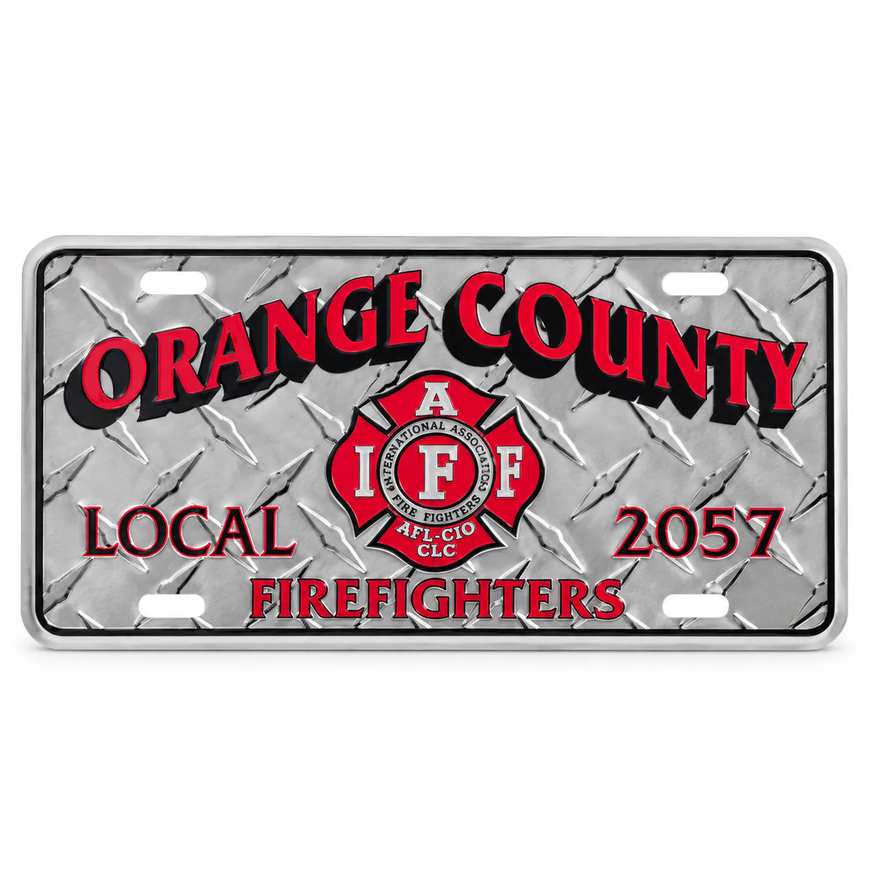 Embossed License Plates